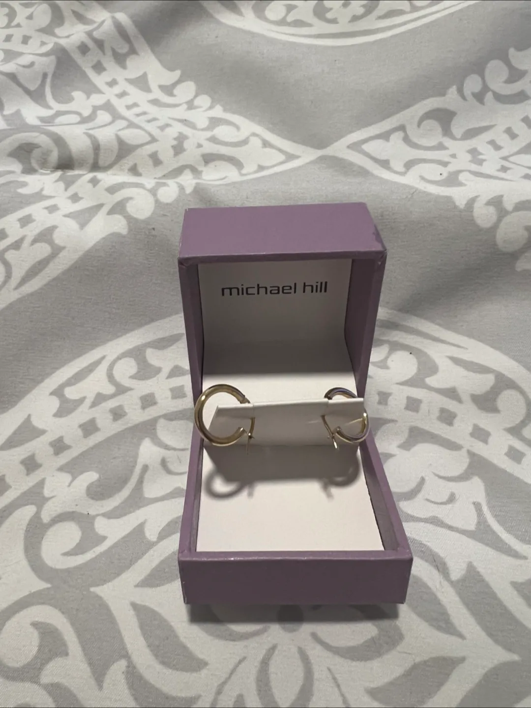 Michael Hill 10 karat gold brand, new inbox, Gold Hoop Earrings image indicator(4)