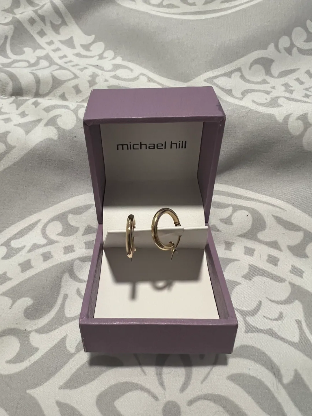 Michael Hill 10 karat gold brand, new inbox, Gold Hoop Earrings image indicator(6)