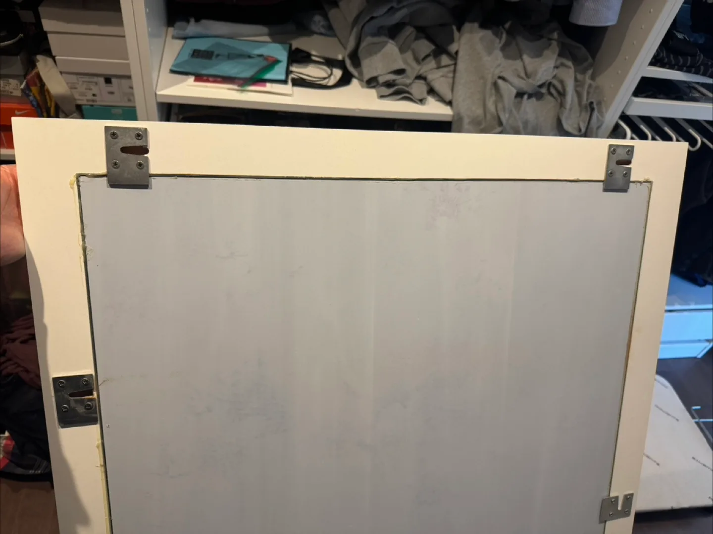 Large White Framed Mirror image indicator(6)