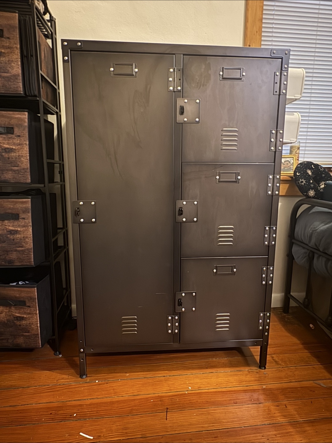 Industrial Metal Wardrobe Closet