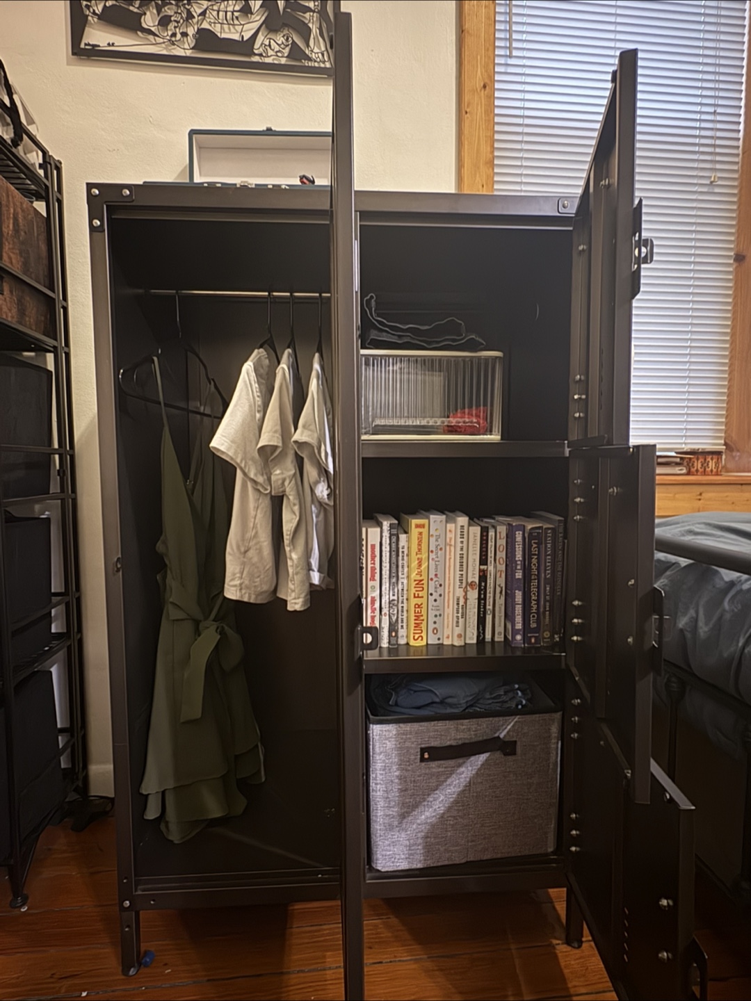 Industrial Metal Wardrobe Closet - photo 4