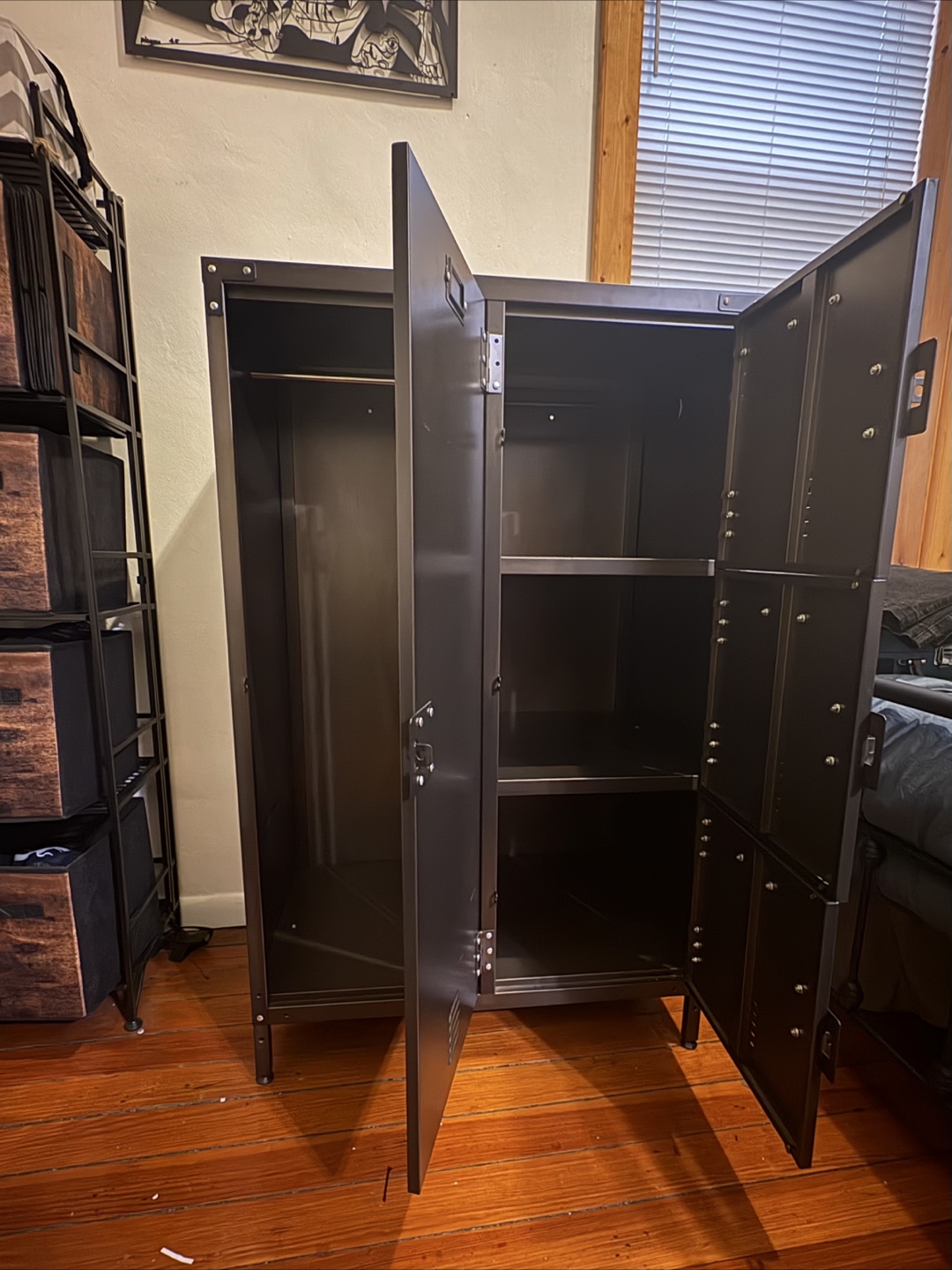 Industrial Metal Wardrobe Closet - photo 3