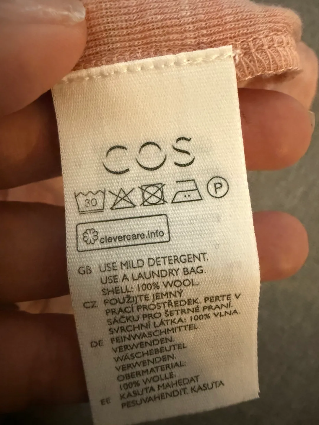 COS Pink Wool Turtleneck base layer Sweater - Size M image indicator(2)