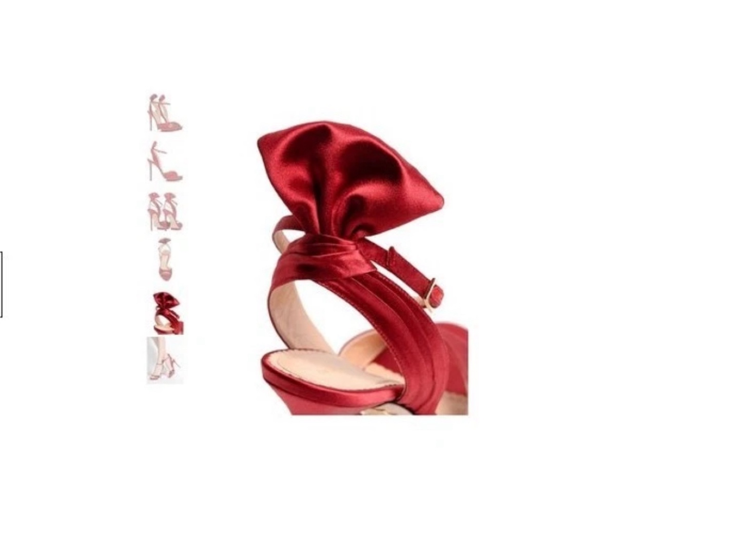 Authentic Charlotte Olympia Wallace Satin Heels Sandals - photo 5
