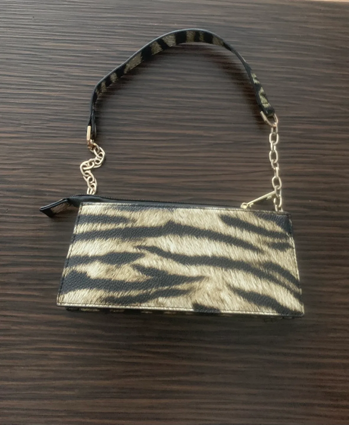 Pretty Little Thing Tiger Chain Handle 90s Shoulder Bag image indicator(2)