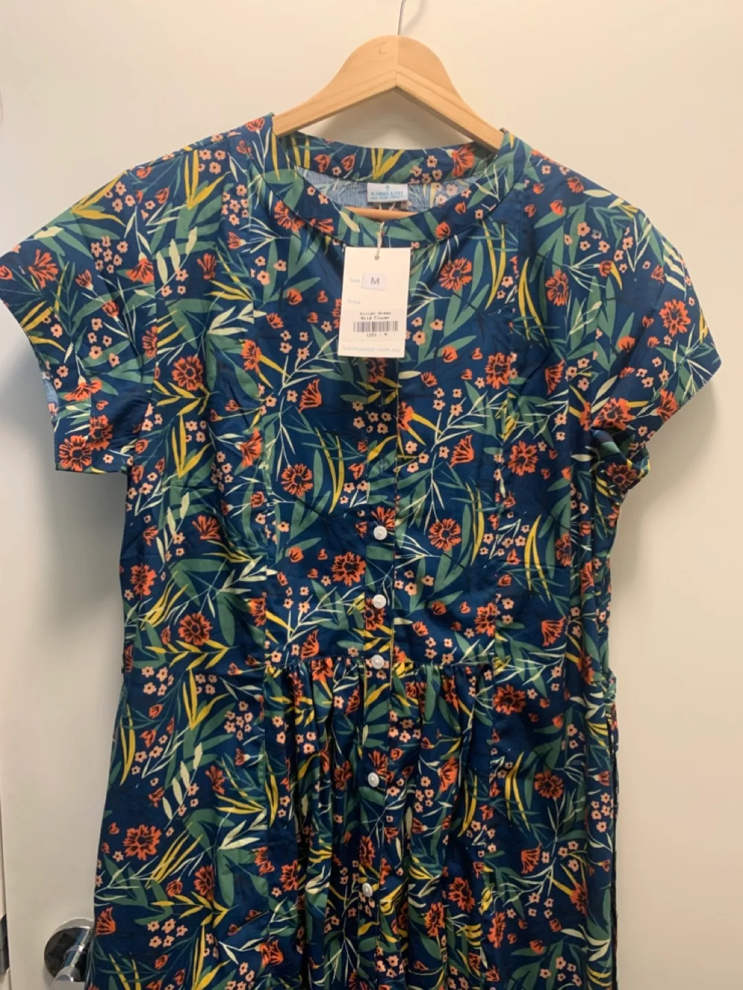 NWT Karma East Vivie Dress - Wild Flower - Size Medium thumbnail