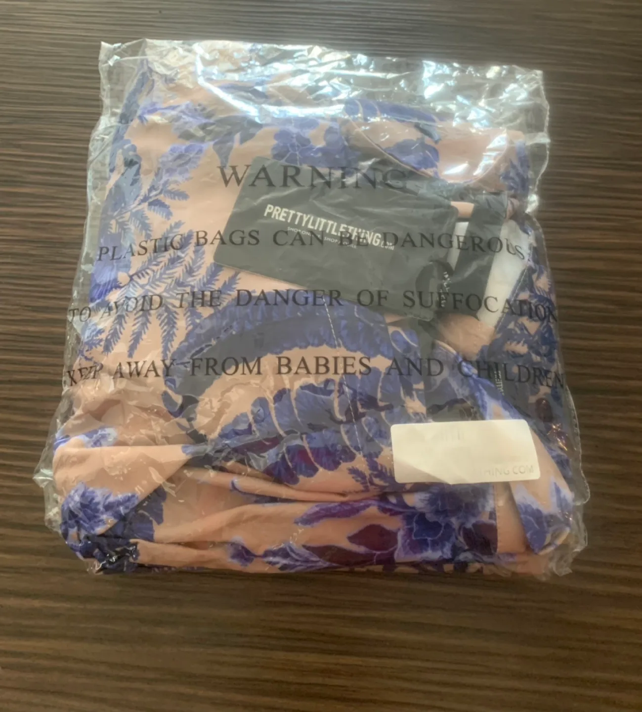 Pretty Little Thing Nude Floral Wrap Detail Blazer Dress image indicator(2)