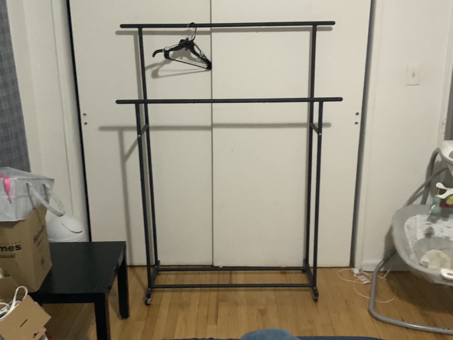 Double Clothing Rack with Wheels - photo 4