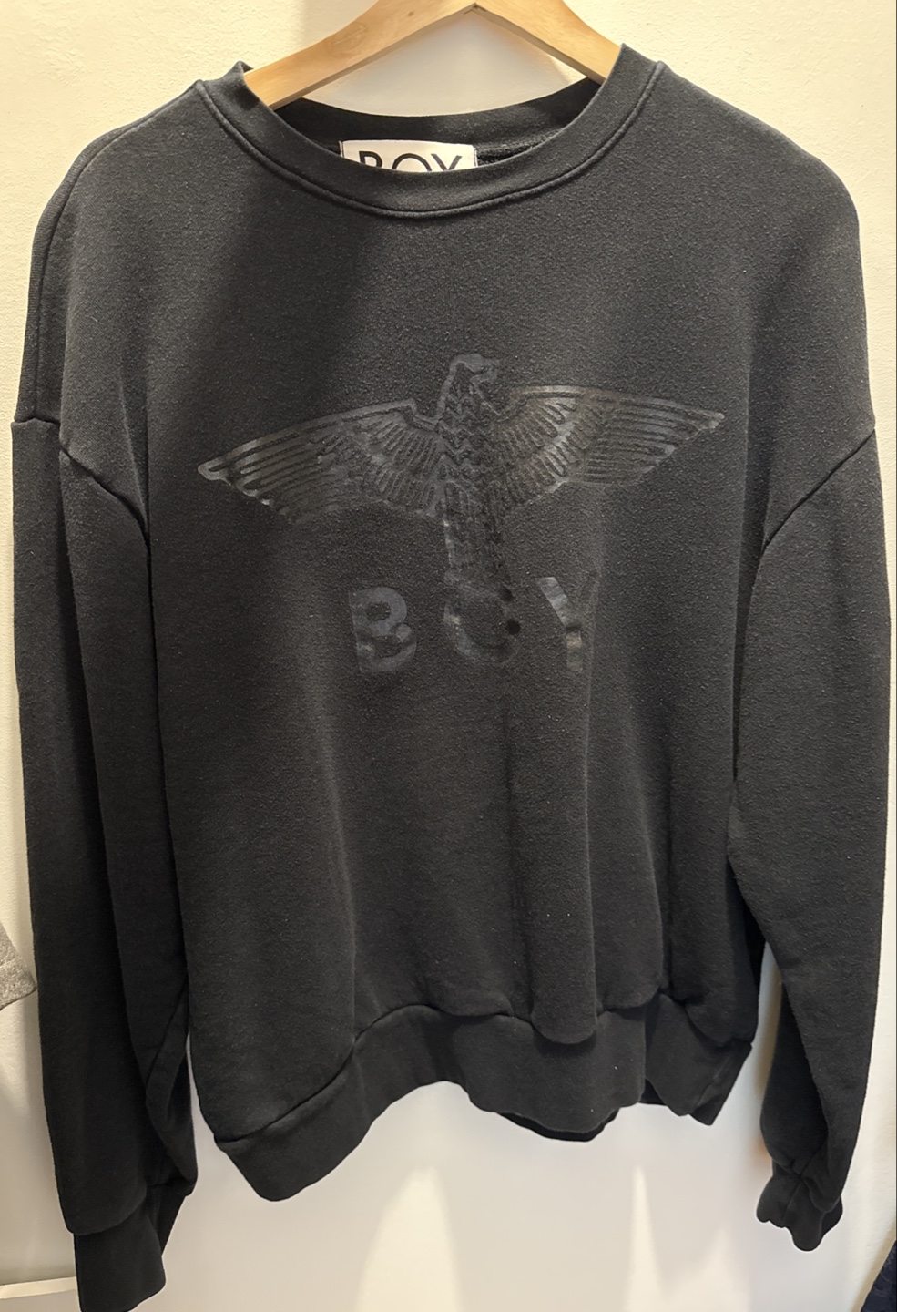 Boy London Black Eagle Crewneck Sweatshirt Size L