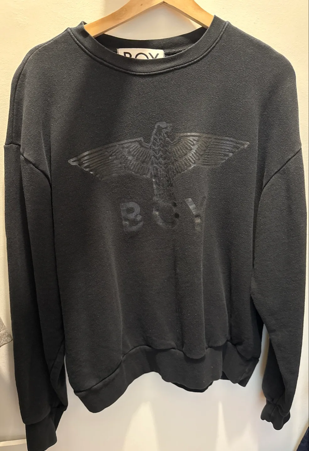 Boy London Black Eagle Crewneck Sweatshirt Size L thumbnail