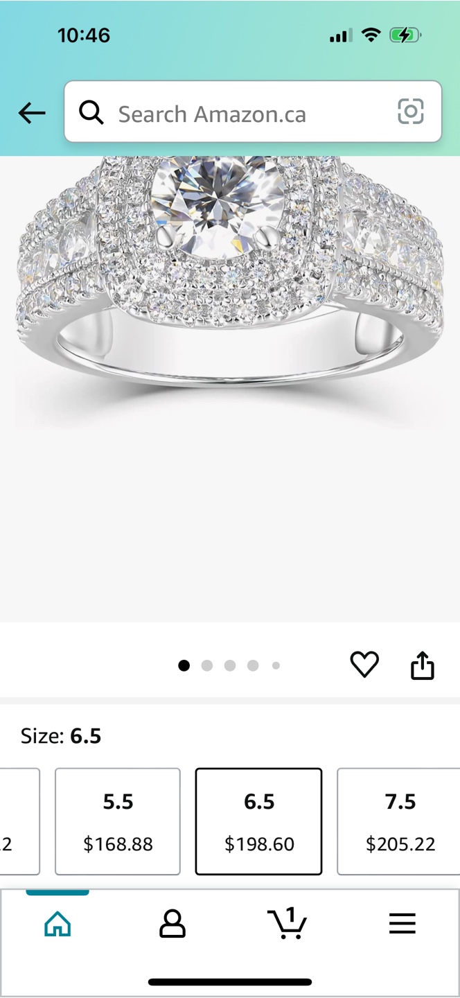 Stunning Double Halo CZ Ring - photo 3