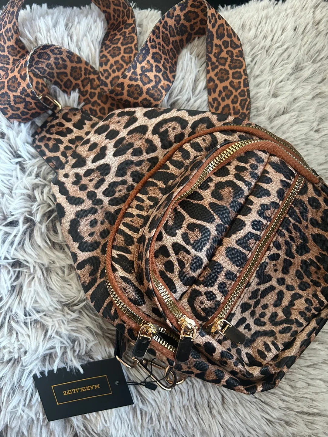 Marika Life Leopard Print Sling Backpack thumbnail