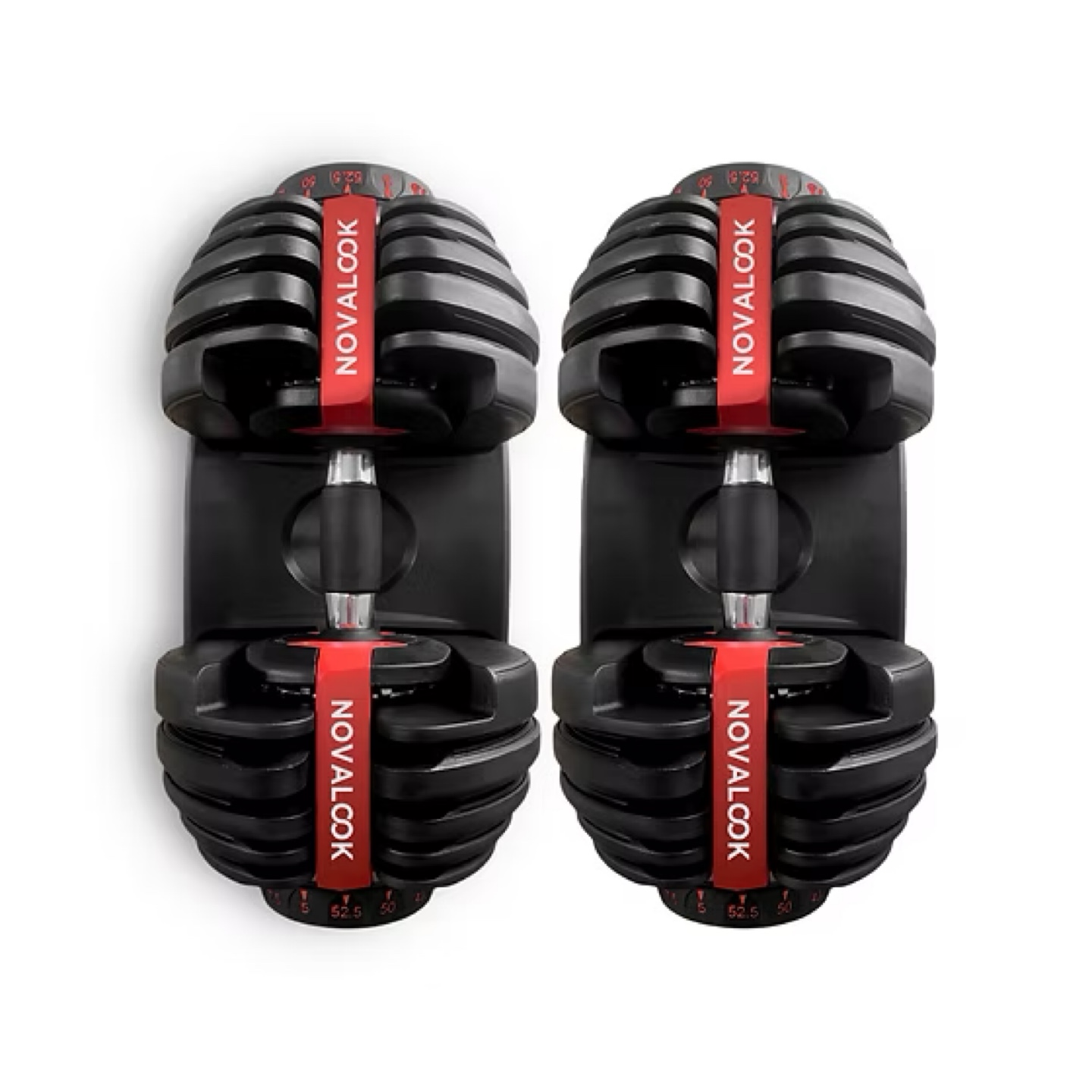 Pair of Adjustable Dumbbells (5 to 52.5 lb)