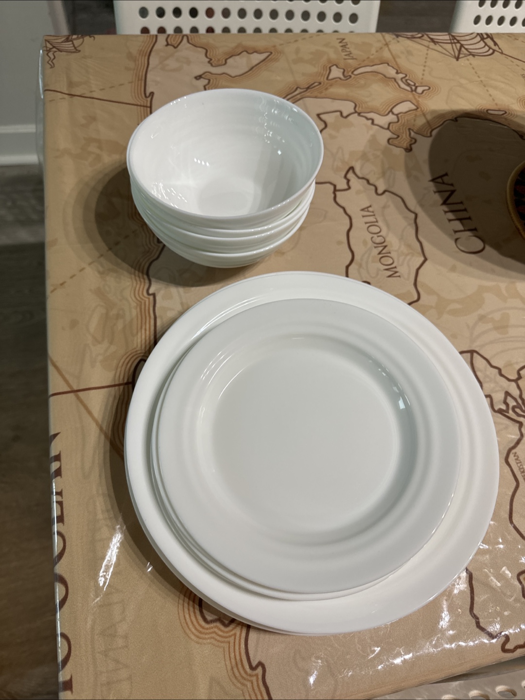 Moving out sale **White Dinnerware Set - Bowls and Plates