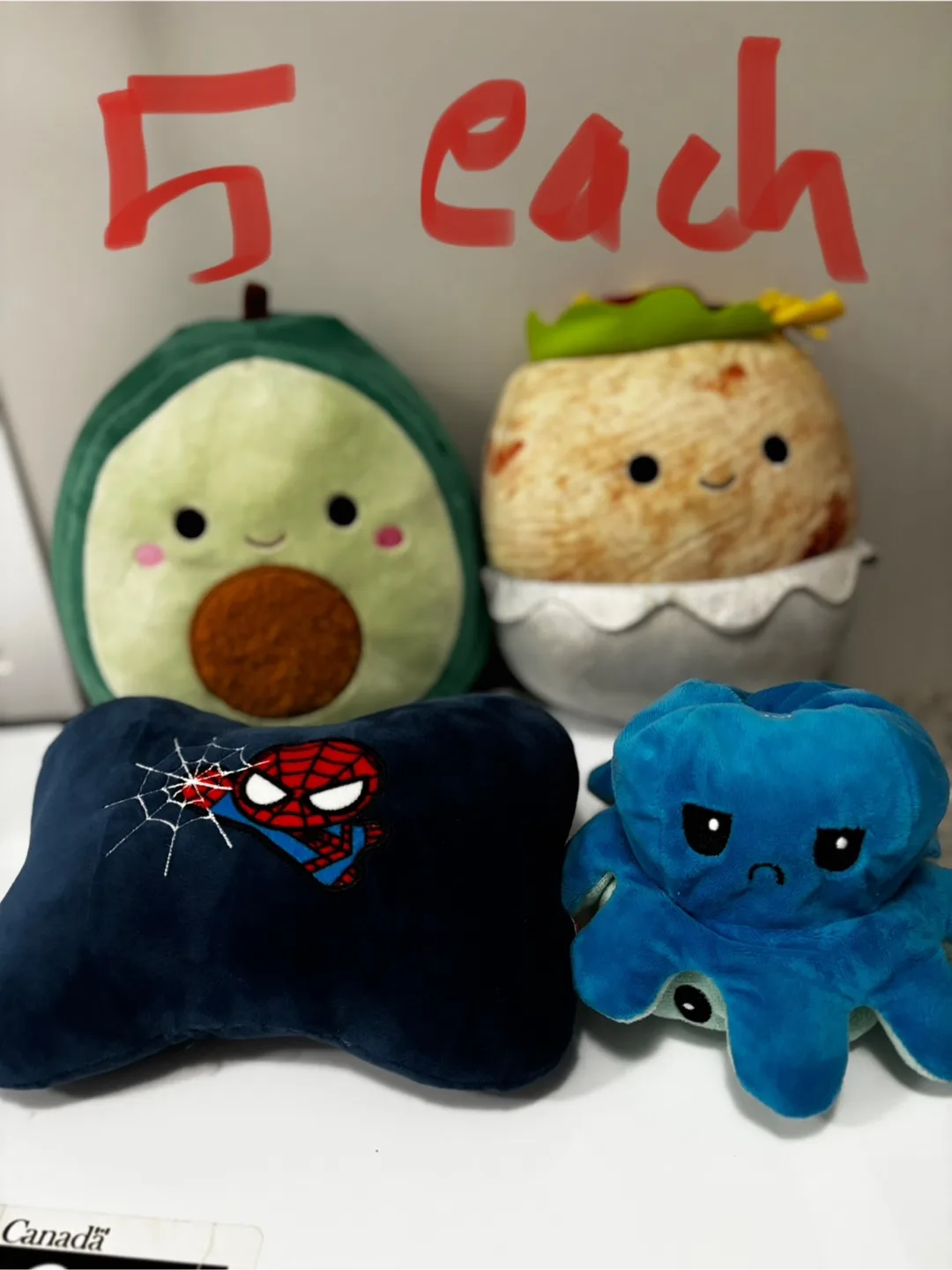 Squishmallows and Spider-Man Pillow - $5 Each thumbnail