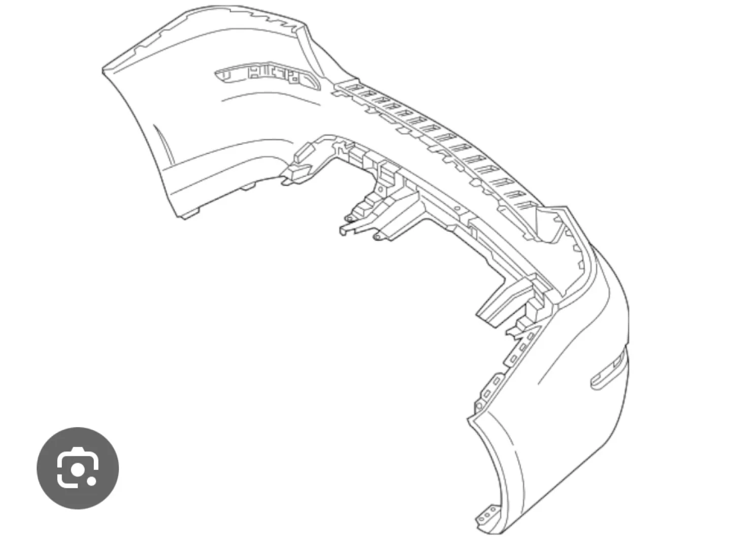 Mercedes-Benz GLK-Class Rear Bumper Cover