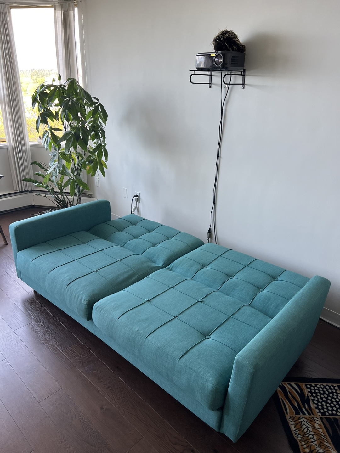 (Moving Sale) Teal Sofa Bed - Stylish, Comfy, and Multi-Purpose - photo 3