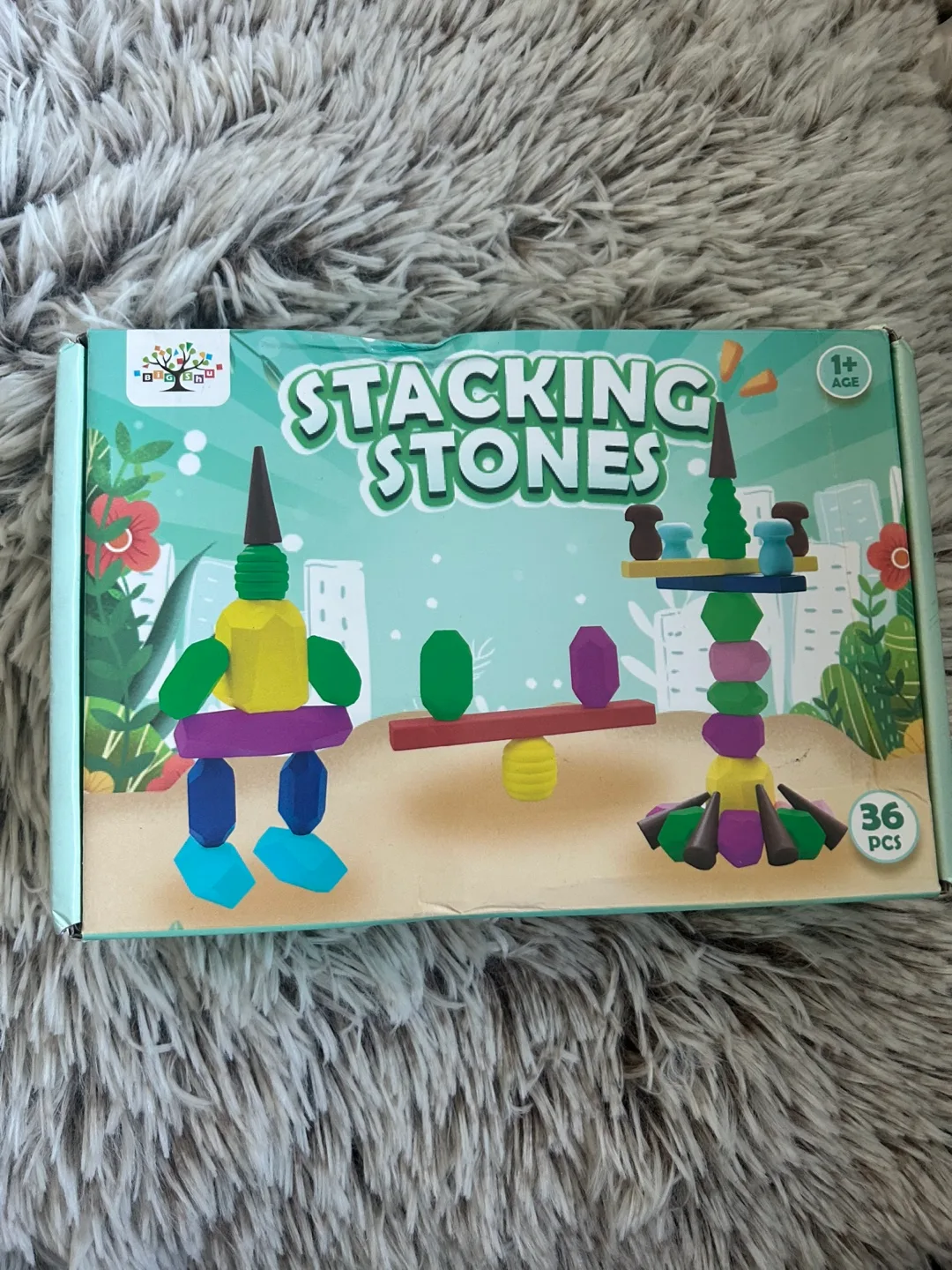 BigShuy Stacking Stones Toy - 36 Pieces thumbnail