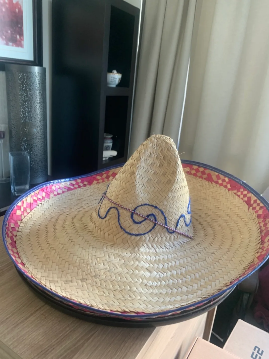 Authentic Mexican Sombrero Straw Hat thumbnail