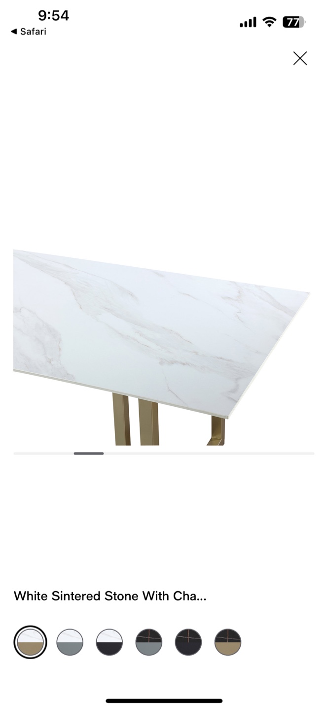 Macy's Emilia Rectangular Sintered Stone Dining Table - photo 2