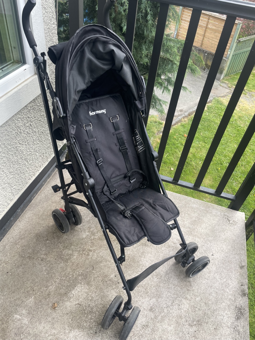 Harmony Travel Stroller - Black