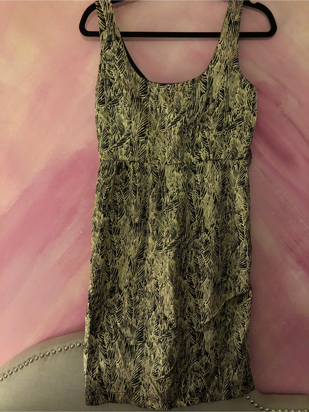 Gold and Black Sleeveless Dress 🧡 image indicator(3)