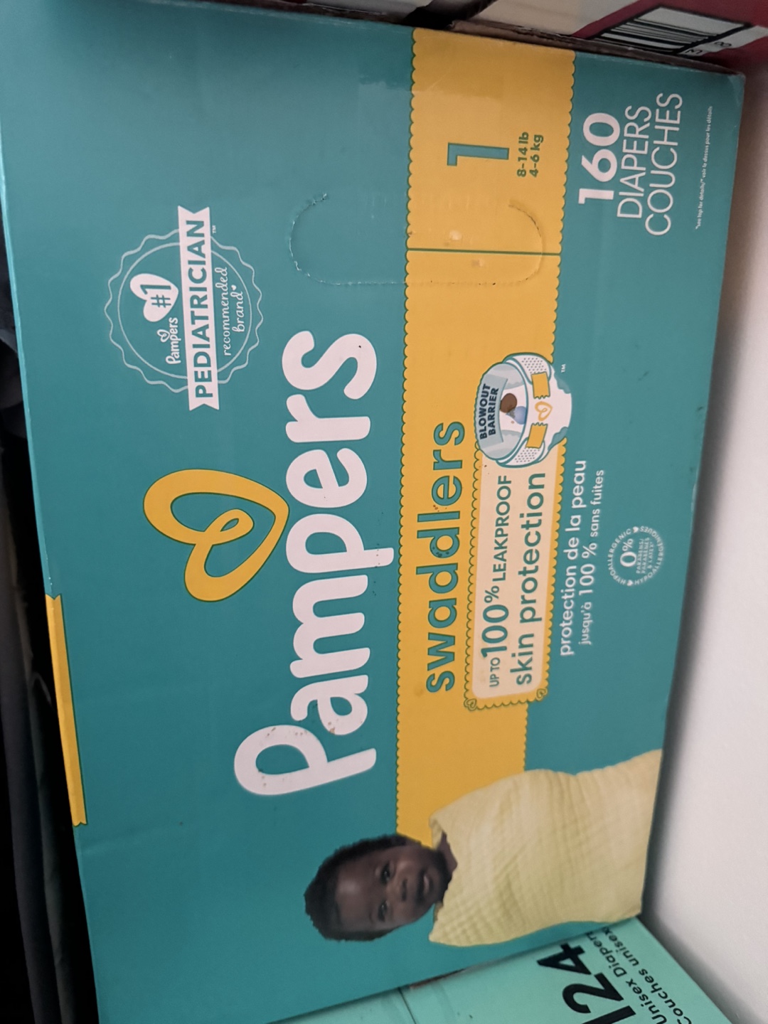 Pampers Swaddlers Size 1 Diapers - 160 Count