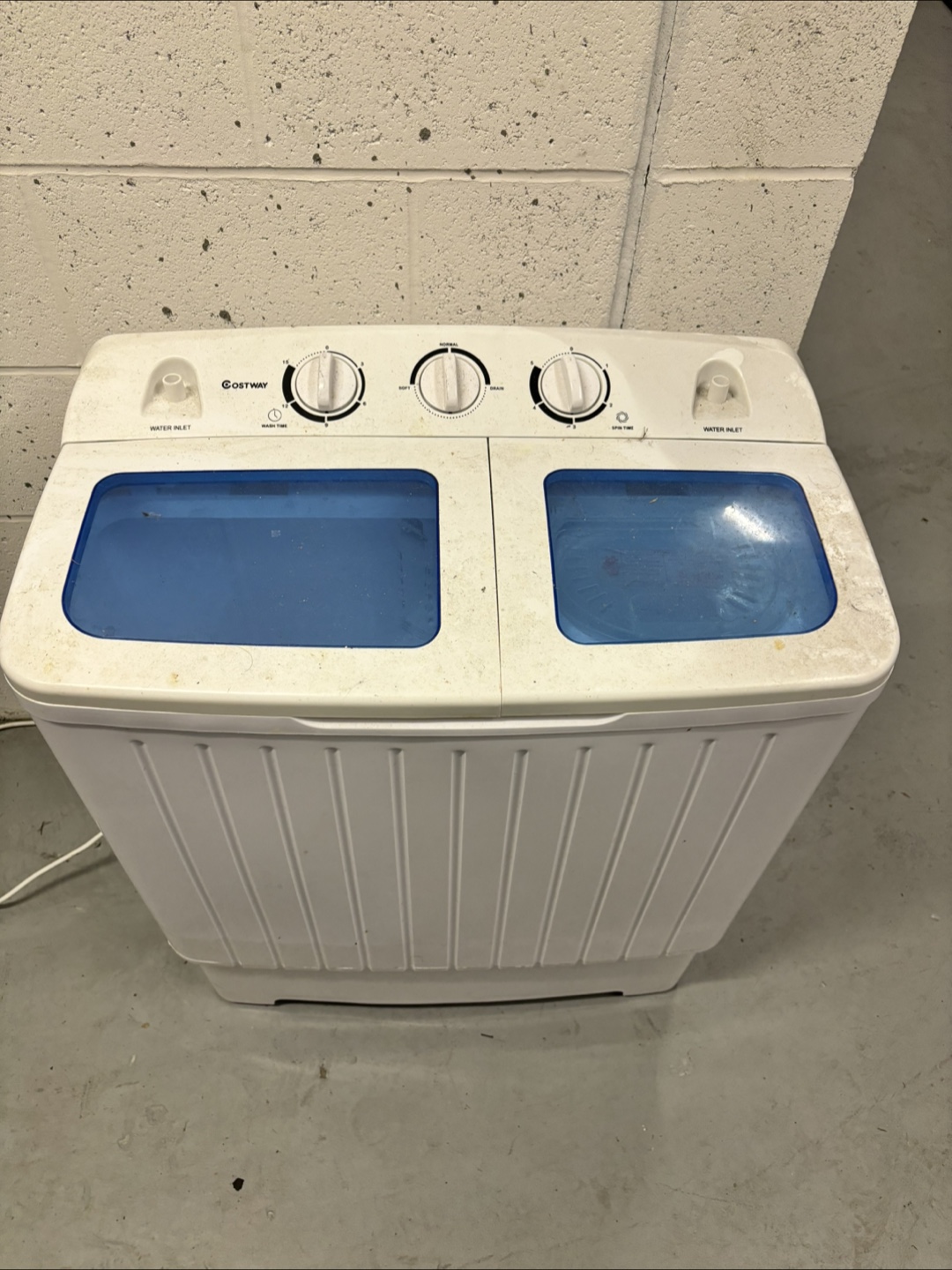 Costway Twin Tub Portable Washing Machine