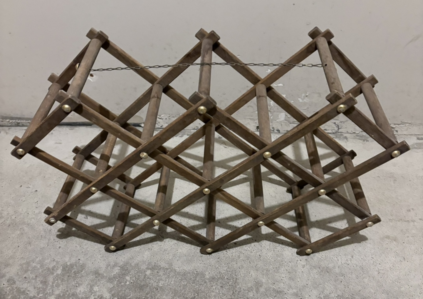 Vintage Wooden Wine Rack - photo 2