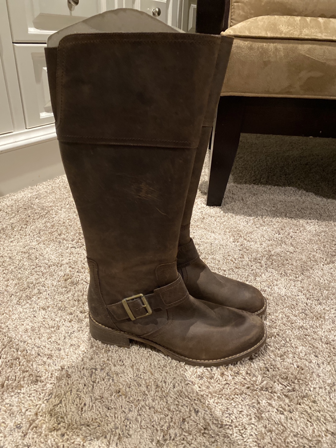 Timberland Brown Leather Tall Boots