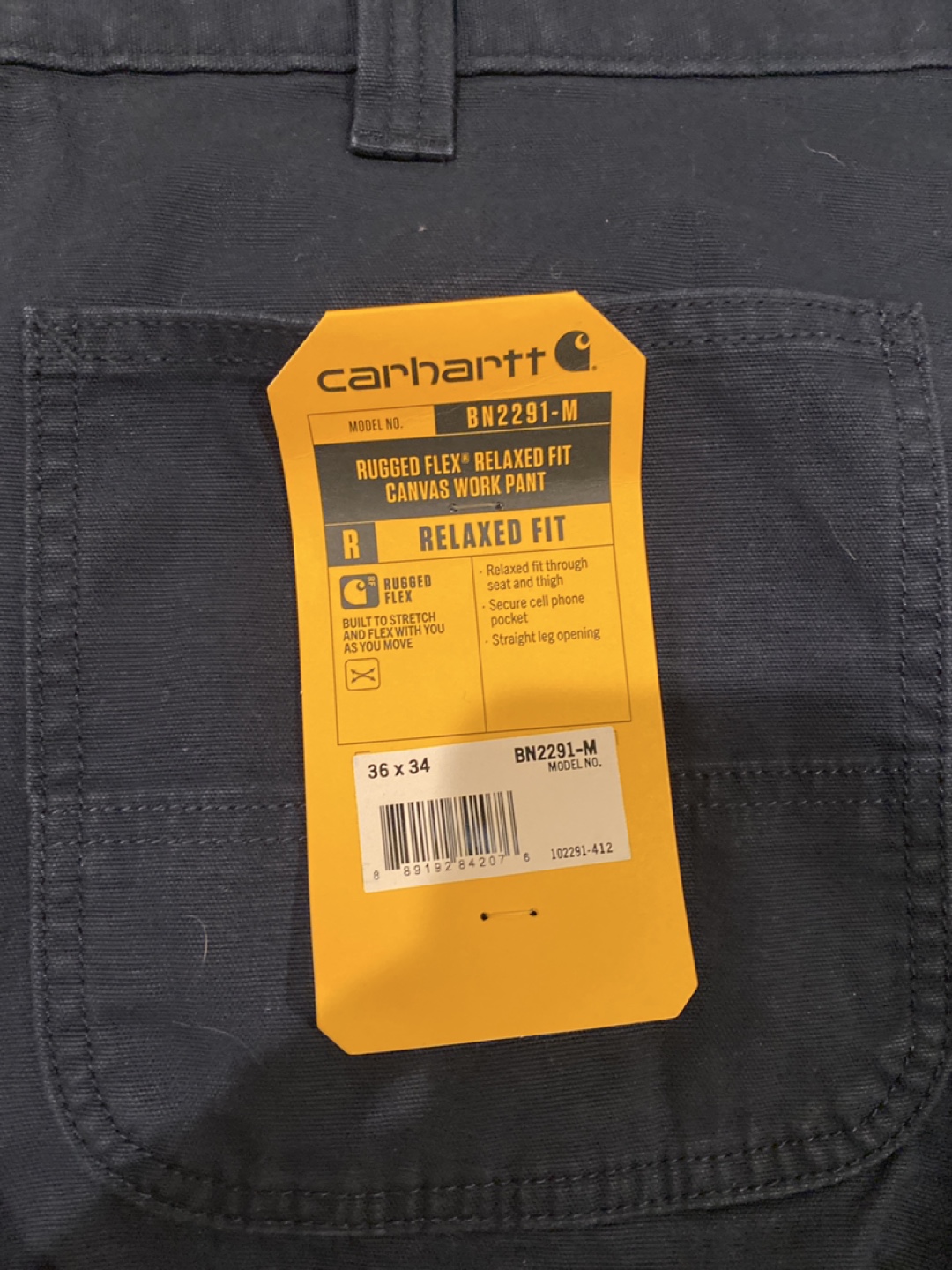 Carhartt Men's Relaxed Fit Rugged Flex Canvas Work Pant - 36x34 - photo 3