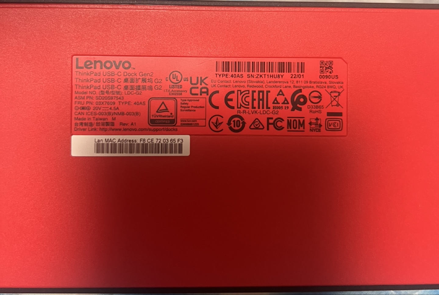 Lenovo ThinkPad USB-C Dock Gen 2 - photo 2