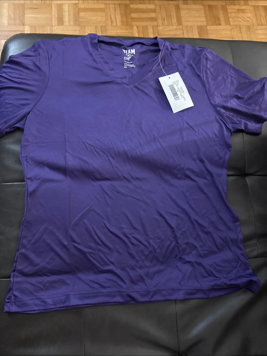 🧡TEAM 365 Purple V-Neck T-Shirt - Size M thumbnail