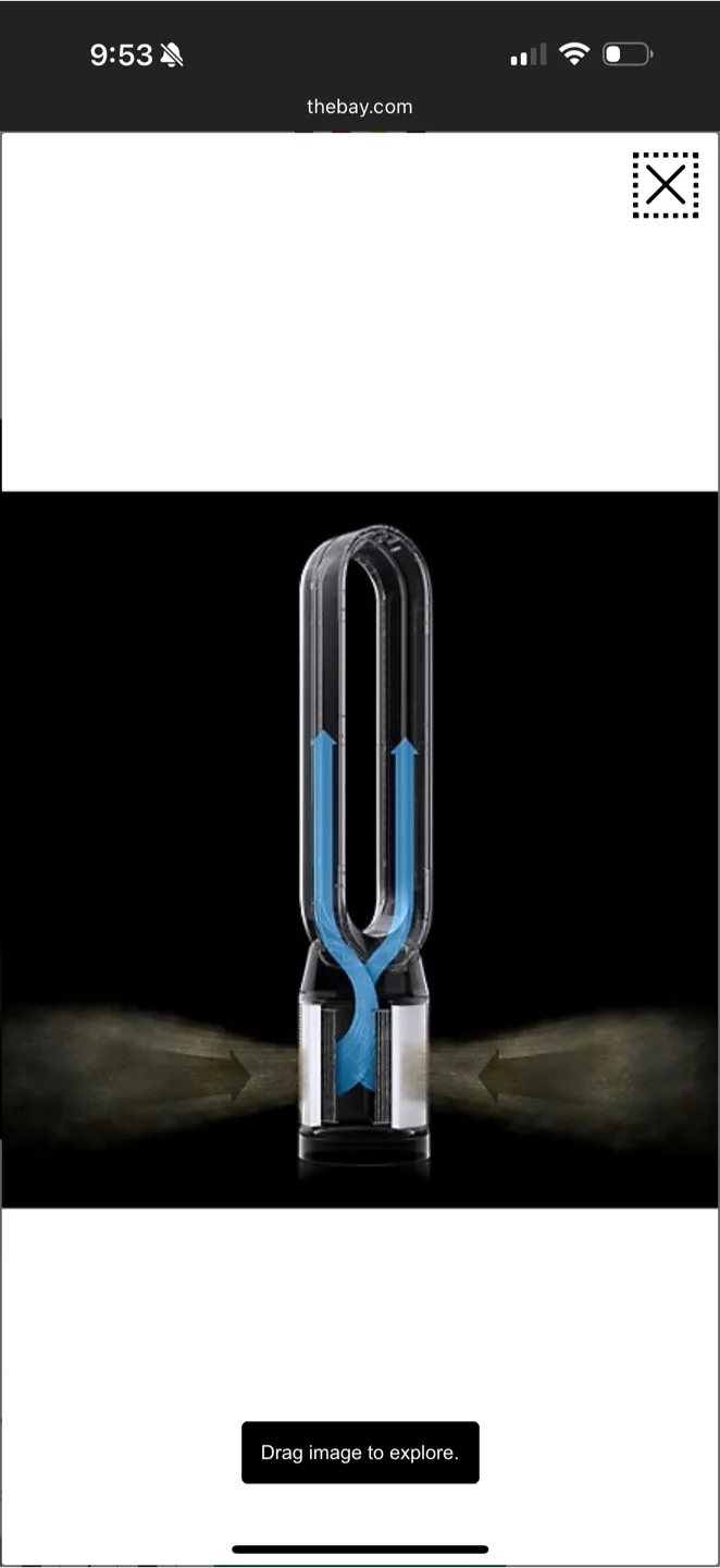 Dyson Purifier Cool Fan and Air Purifier  100% Authentic image indicator(3)