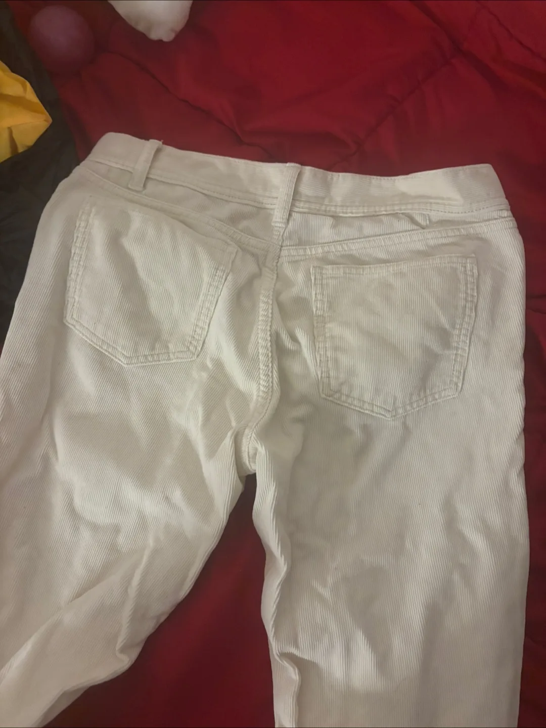 Tory Burch Slim Corduroy Jeans - Size 27 - Soft Oatmeal image indicator(3)