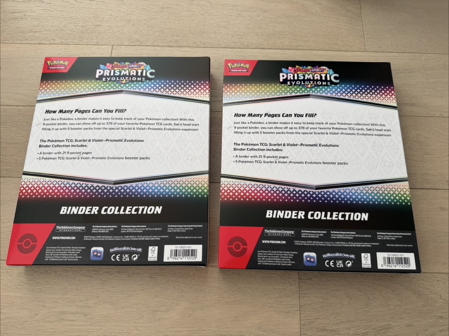 Pokemon prismatic evolutions binder collection - photo 2