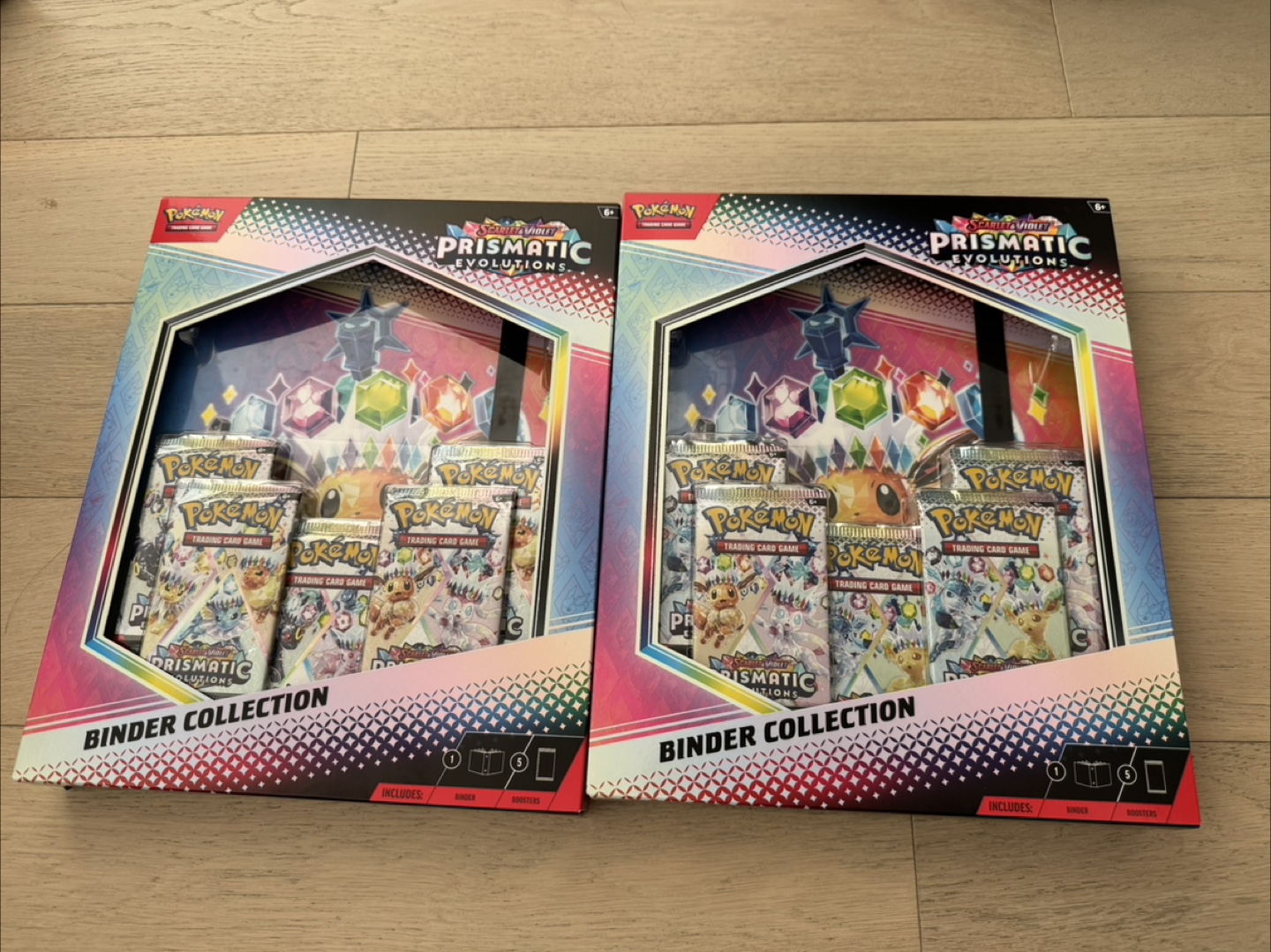 Pokemon prismatic evolutions binder collection
