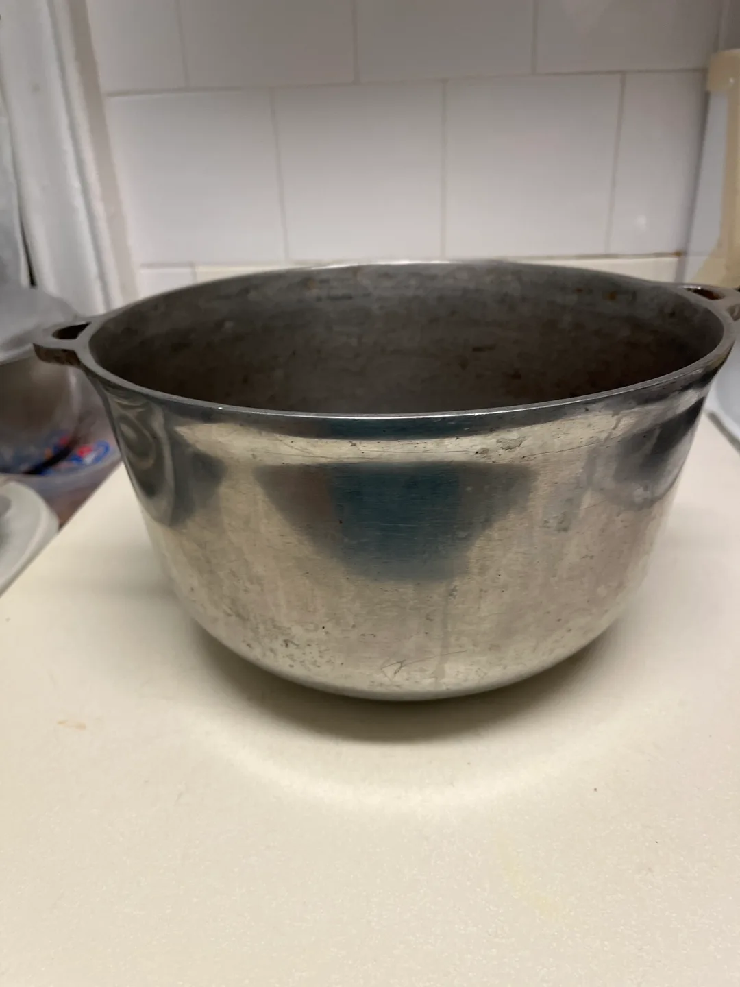 Vintage Aluminum Stock Pot with Lid image indicator(3)
