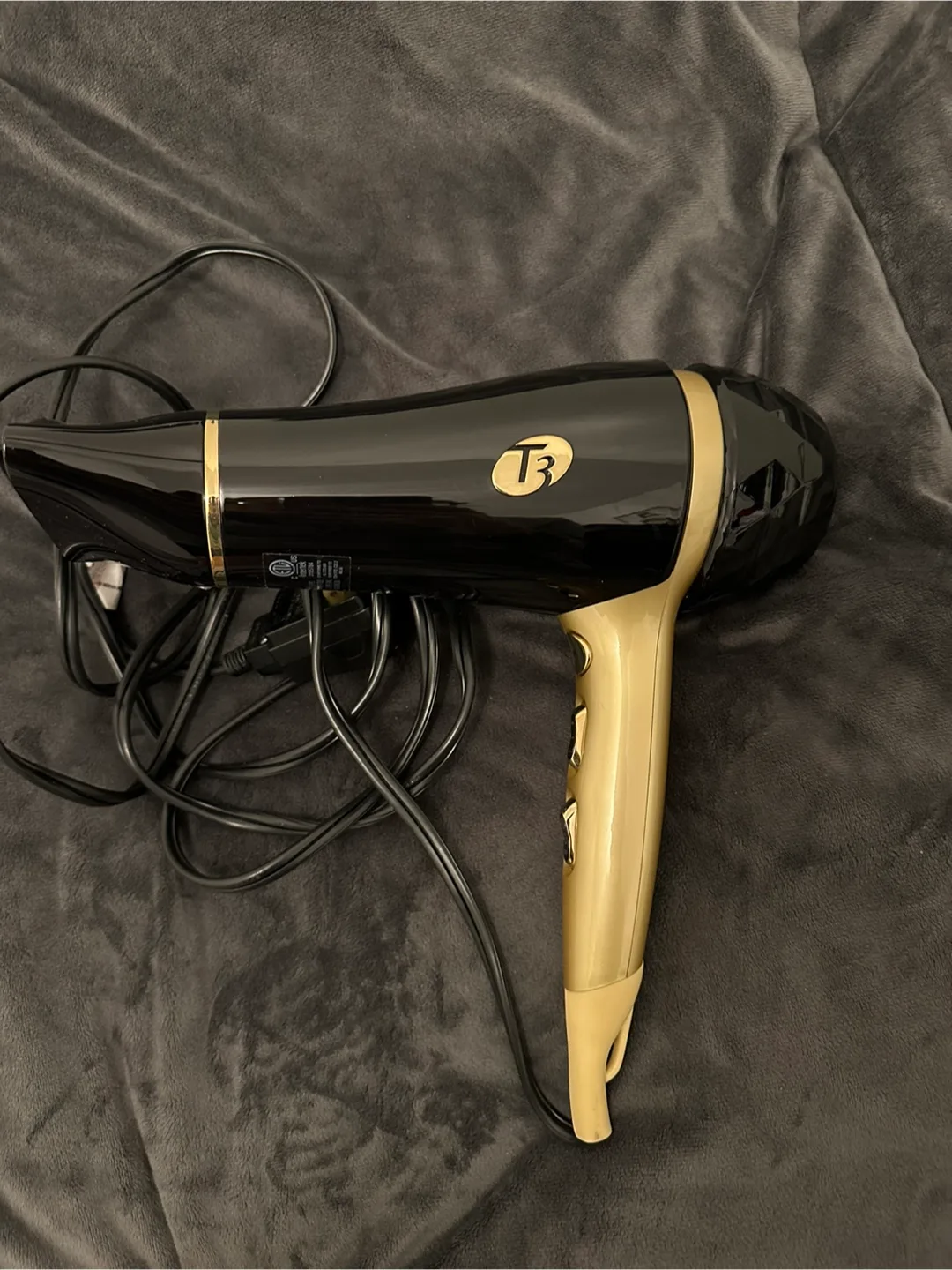 T3 Featherweight 2 Hair Dryer - Black and Gold image indicator(2)