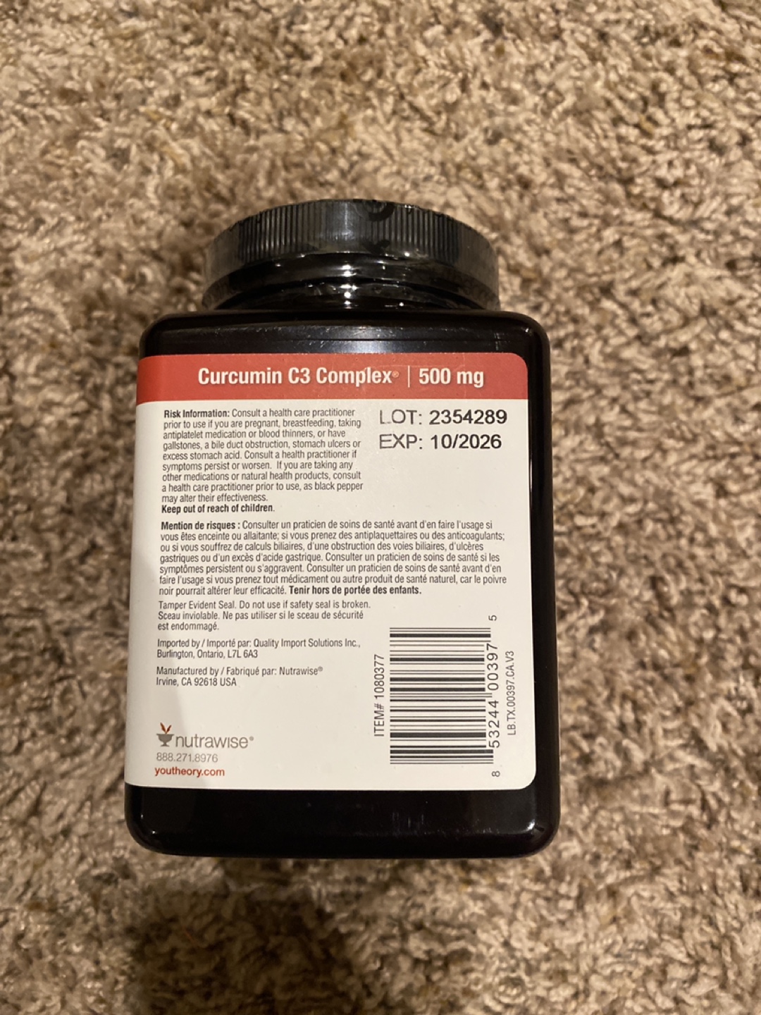 Youth Theory Turmeric Curcumin C3 Complex - 120 Veggie Capsules - photo 2