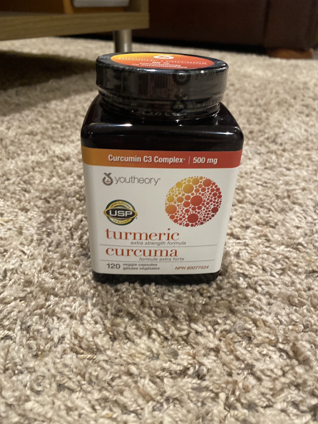 Youth Theory Turmeric Curcumin C3 Complex - 120 Veggie Capsules - photo 3