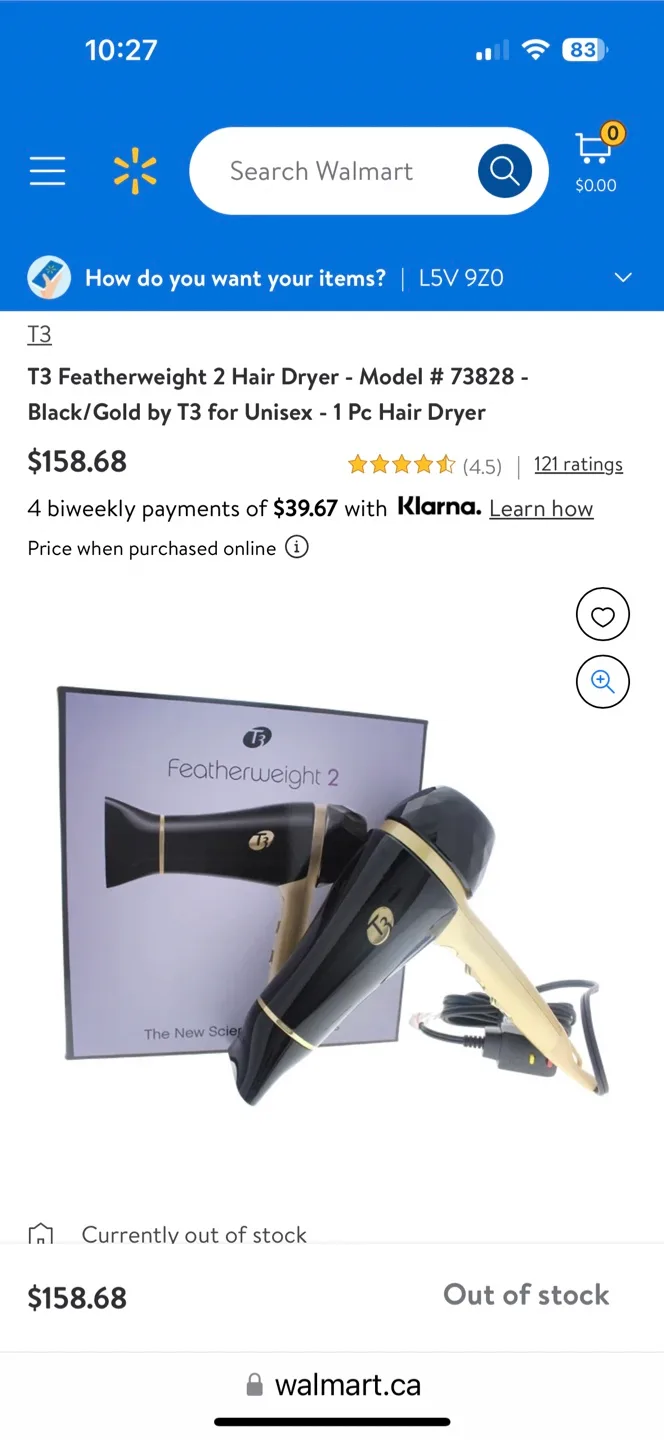 T3 Featherweight 2 Hair Dryer - Black and Gold image indicator(6)