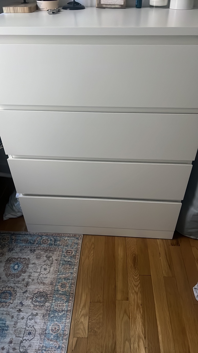 IKEA MALM 4-Drawer Chest White - photo 3