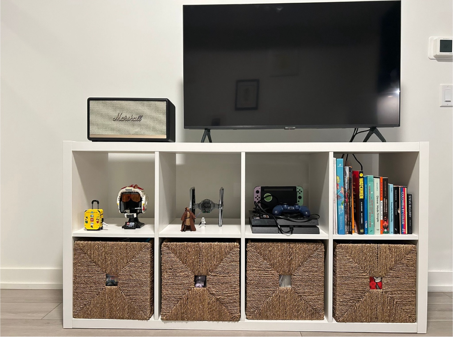 IKEA Kallax Shelving Unit with Baskets