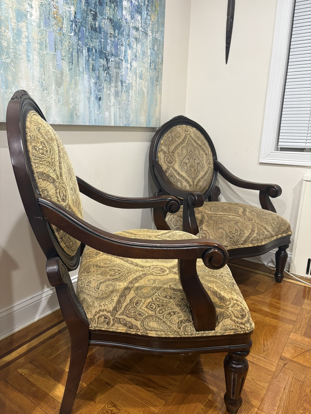 Pair of Armchairs Set sold as a set or separately
