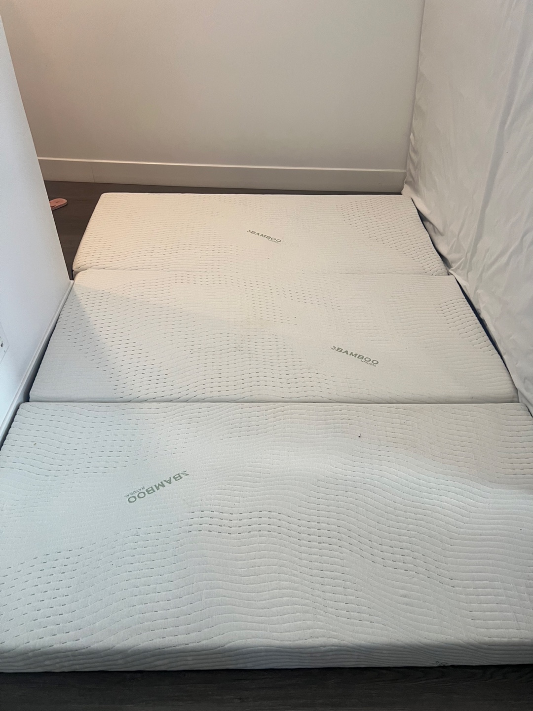 Three BAMBOO Tri-Fold Mattresses