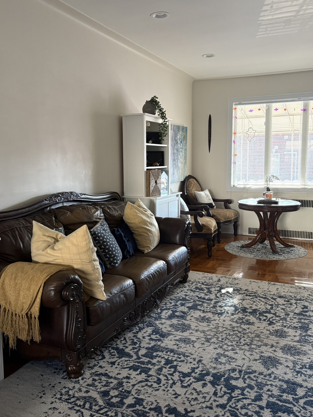 Brown Leather Sofa - photo 2