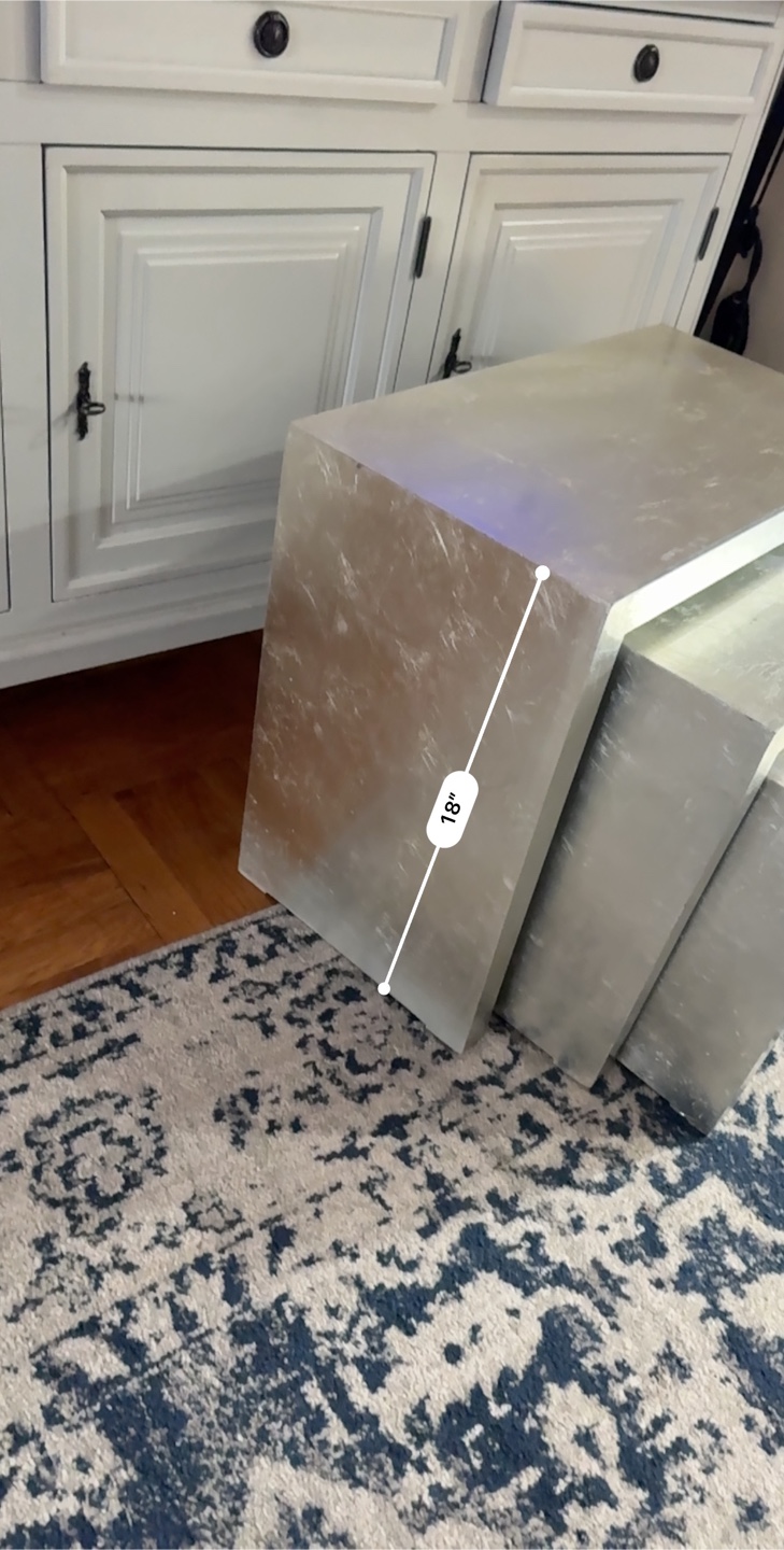 Z gallerie Silver Leaf Nesting Tables - photo 5
