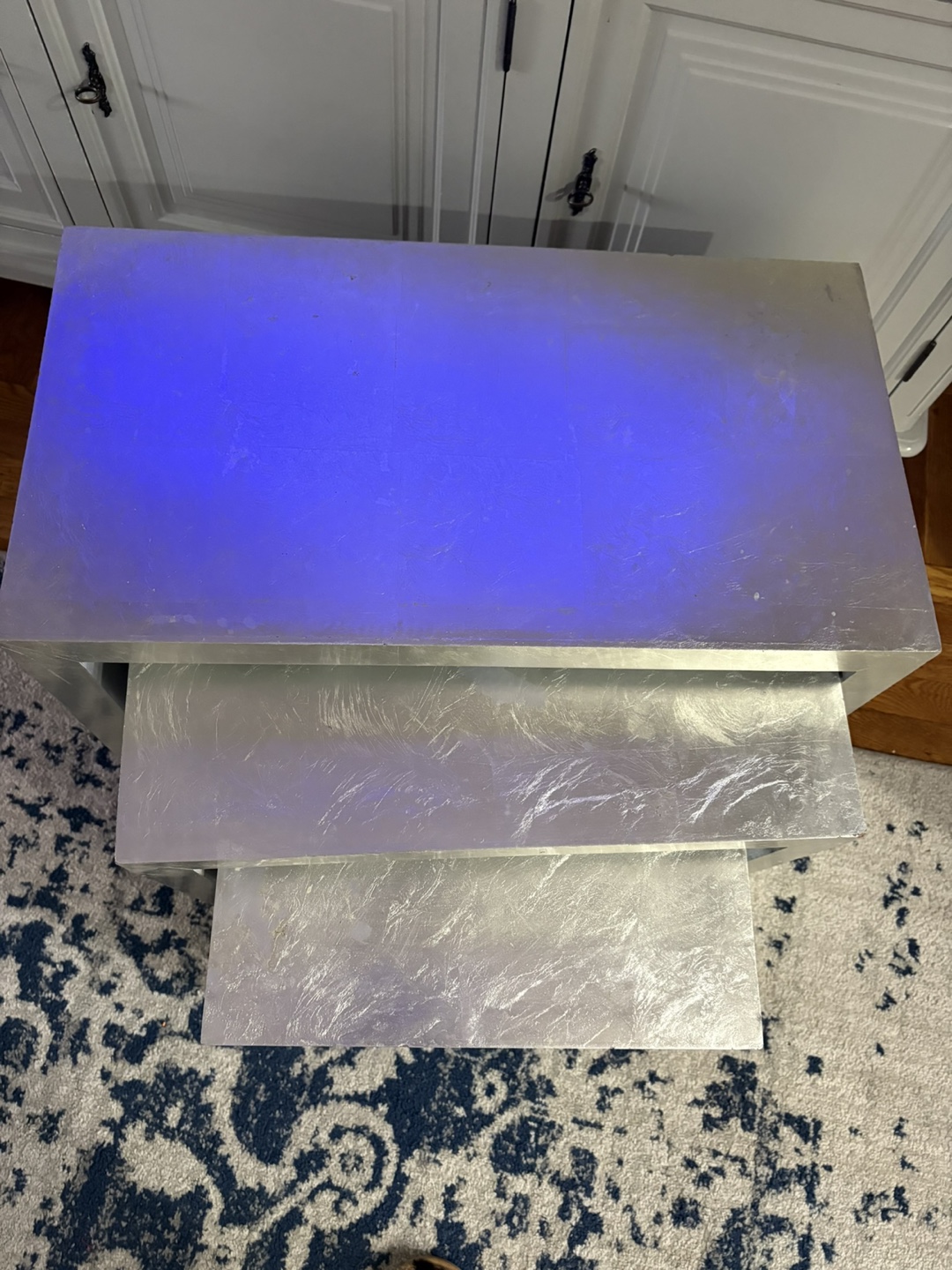 Z gallerie Silver Leaf Nesting Tables - photo 2