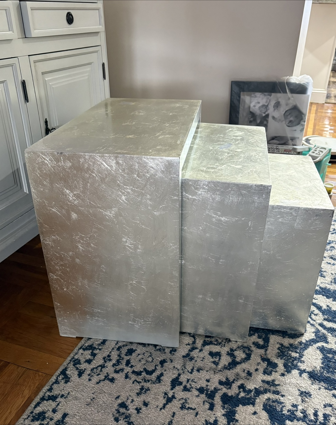 Z gallerie Silver Leaf Nesting Tables - photo 3